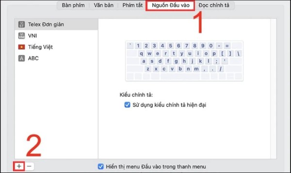 Nhấn vào dấu ( + ) ở góc trái