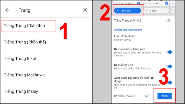 Nhấn Xong (Done)