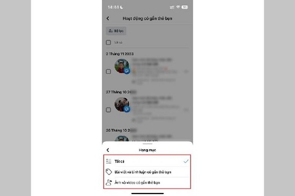 Chọn Tất cả