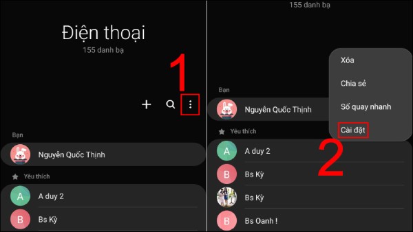 Chọn Cài đặt
