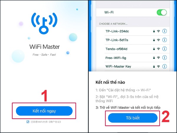 Chọn Kết nối ngay