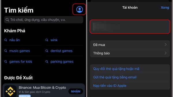 Chọn ảnh đại diện tài khoản cá nhân