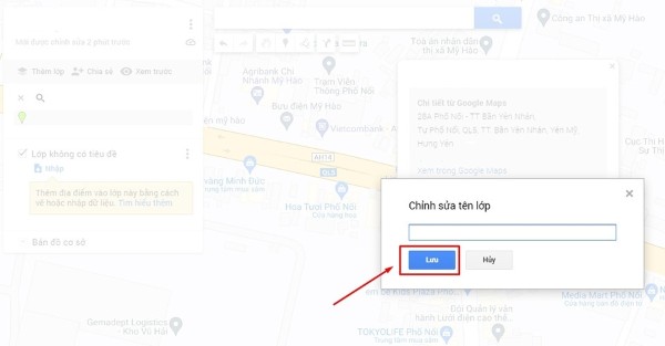 Đặt tên và nhấn Lưu