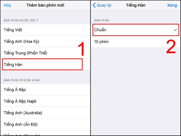 Chọn Tiếng Hàn
