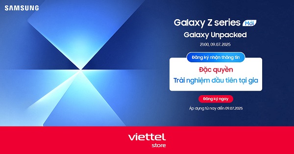 Đăng ký nhận thông tin Galaxy Mới nhận đặc quyền trải nghiệm đầu tiên tại gia cùng cơ hội trúng 01 SIM tam hoa
