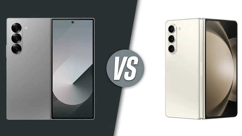 So sánh thiết kế trên Galaxy Z Fold 7 vs Z Fold 5