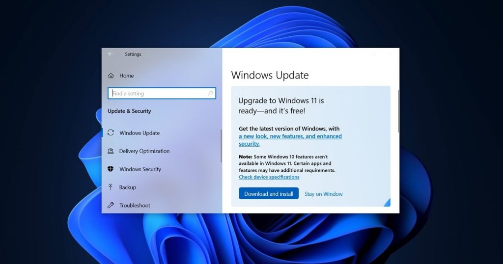 Truy cập Windows Update tại phần Control Panel hoặc Cài đặt (Settings)