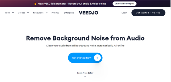 Công cụ chỉnh sửa video veed.io