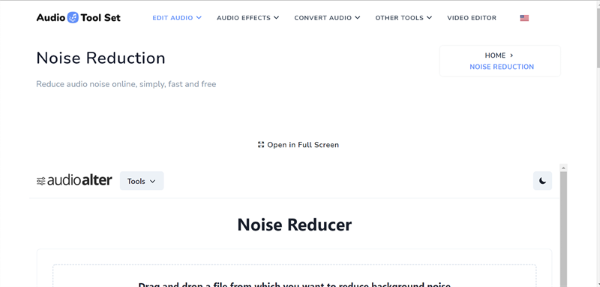 Bộ công cụ xử lý âm thanh audiotoolset.com