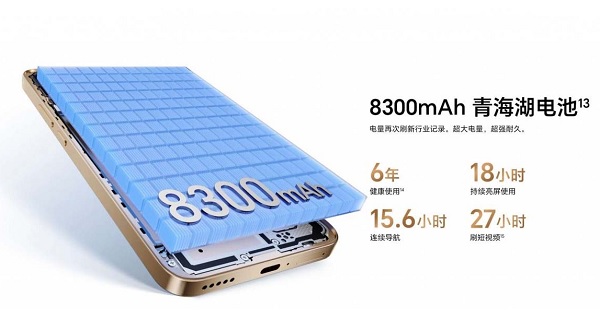 HONOR X70 với viên pin 8.300 mAh
