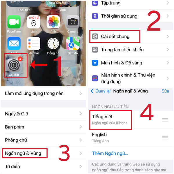 cách chỉnh giờ trên iphone