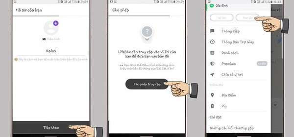 cách định vị iphone của chồng