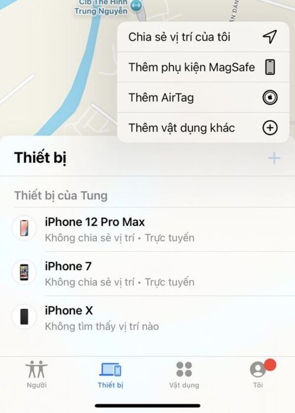 cách định vị iphone của chồng