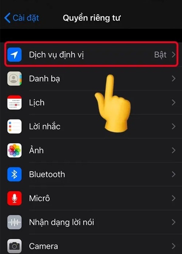 cách định vị iphone của chồng
