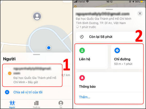 cách định vị iphone của chồng