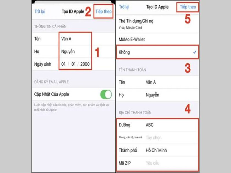 cách tạo icloud mới trên iphone