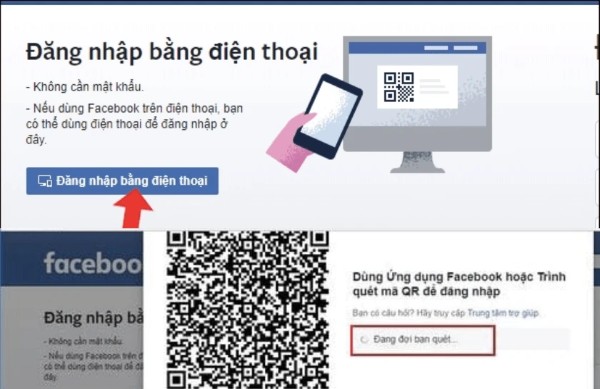 Các bước tìm mã QR Facebook trên máy tính
