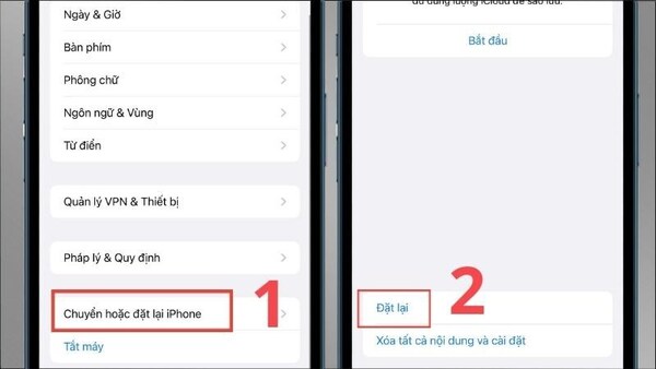 Cách xóa danh bạ bằng cách khôi phục cài đặt gốc