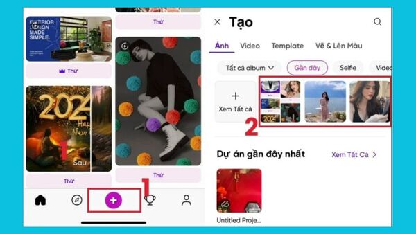 ghép ảnh trên iphone