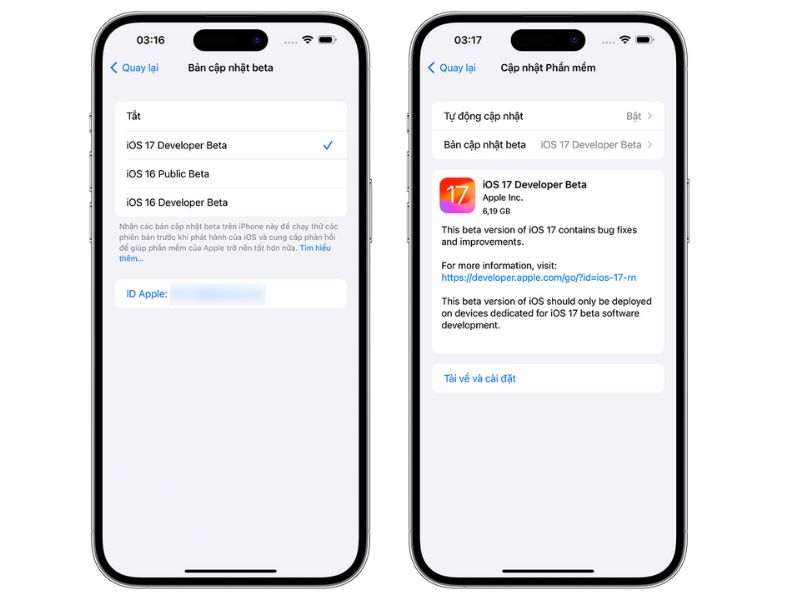 iphone xr ios 17