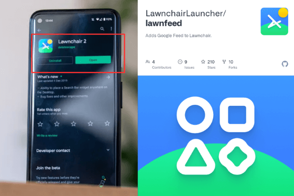 Truy cập Google Play Store và tải Lawnchair về máy