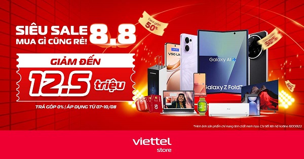 Siêu sale 8/8 - Mua gì cũng rẻ